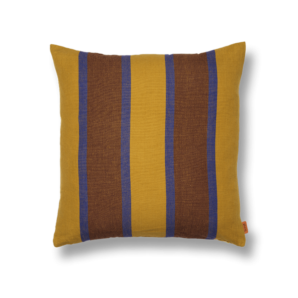 ferm LIVING | Grand Cushion - Lime/Bright Blue/Choco