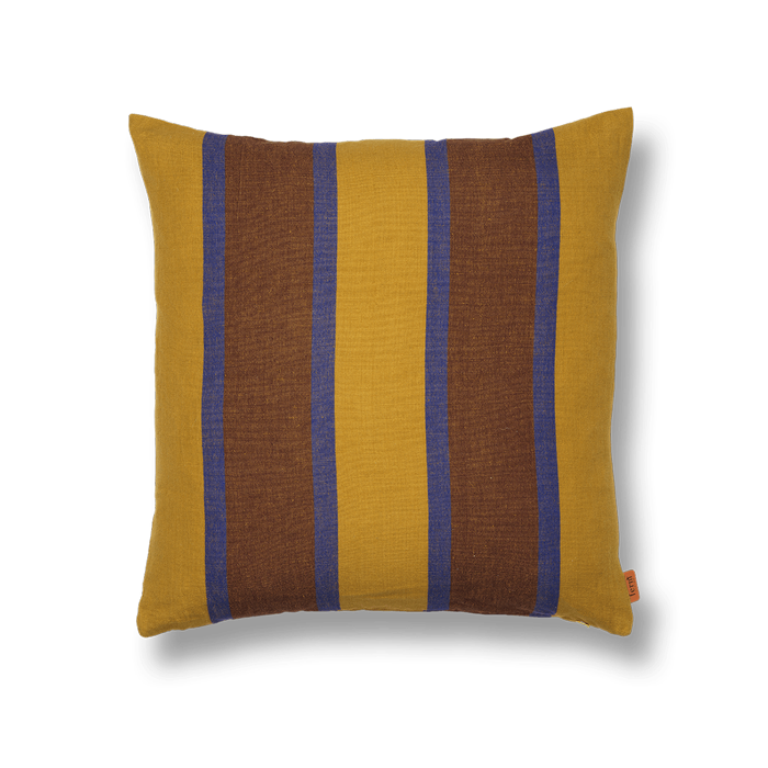 ferm LIVING | Grand Cushion - Lime/Bright Blue/Choco