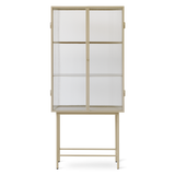 Ferm Living | Haze Vitrine - Reeded Glass - Cashmere
