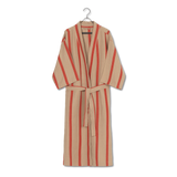 ferm LIVING | Cotton & Linen Field Bathrobe - Camel / Red