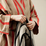 ferm LIVING | Cotton & Linen Field Bathrobe - Camel / Red