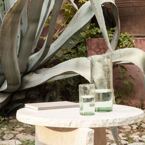 ferm LIVING | Oli Glass Jug - Recycled Clear