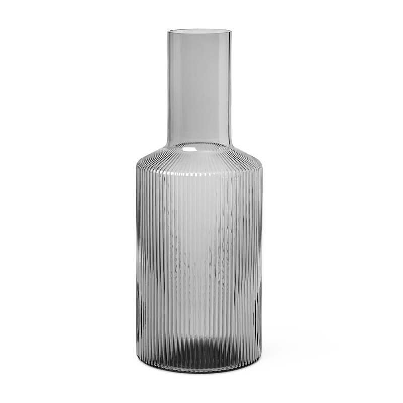 ferm LIVING | Ripple Carafe - Smoked Grey