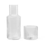 ferm LIVING | Ripple Carafe Set - Small - Clear