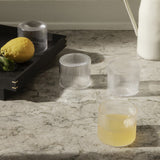 ferm LIVING | Ripple Low Glasses - Set of 4 - Clear
