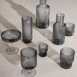 ferm LIVING | The Ripple Glass Complete Collection - Smoked Grey