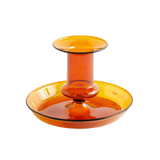 HAY | Flare CandleHolder - Tinted Amber Glass