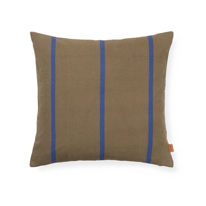 ferm LIVING | Grand Cushion - Olive/Blue