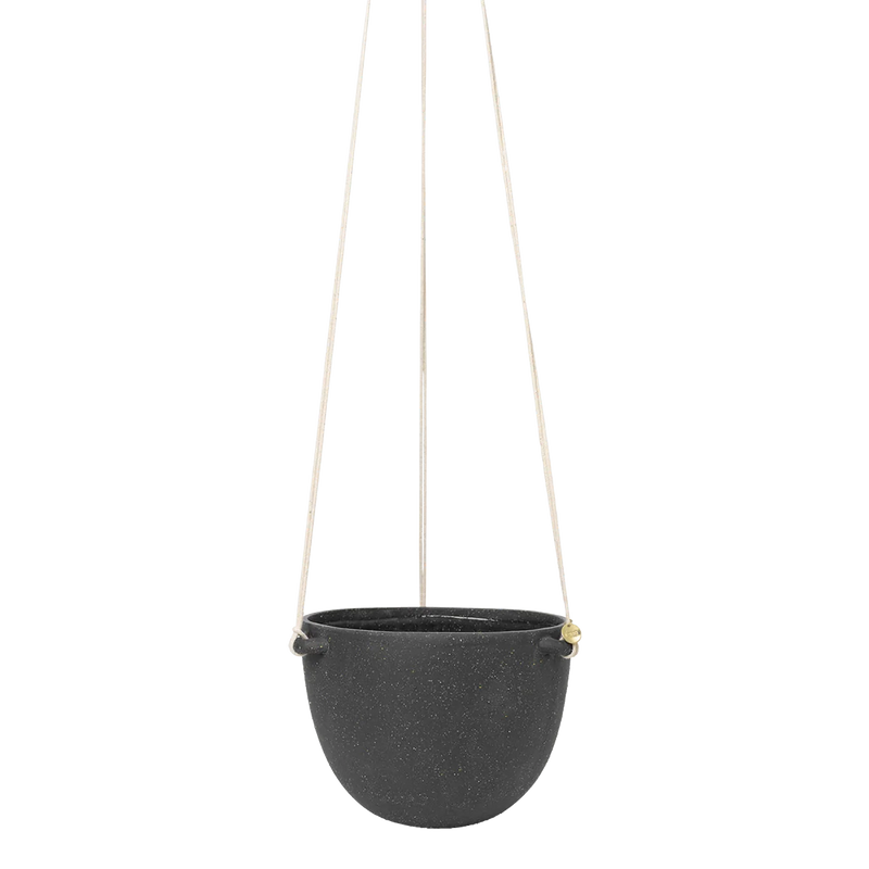 ferm LIVING | Speckle Hanging Pot - Dark Grey - Large