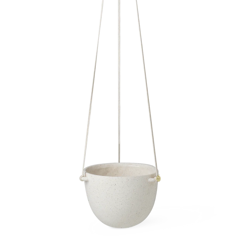 ferm LIVING | Speckle Hanging Pot - Off White - Large