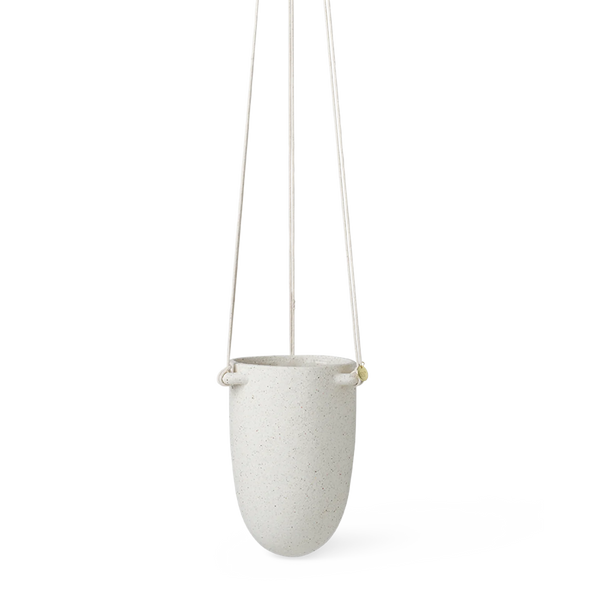 ferm LIVING | Speckle Hanging Pot - Off White - Small