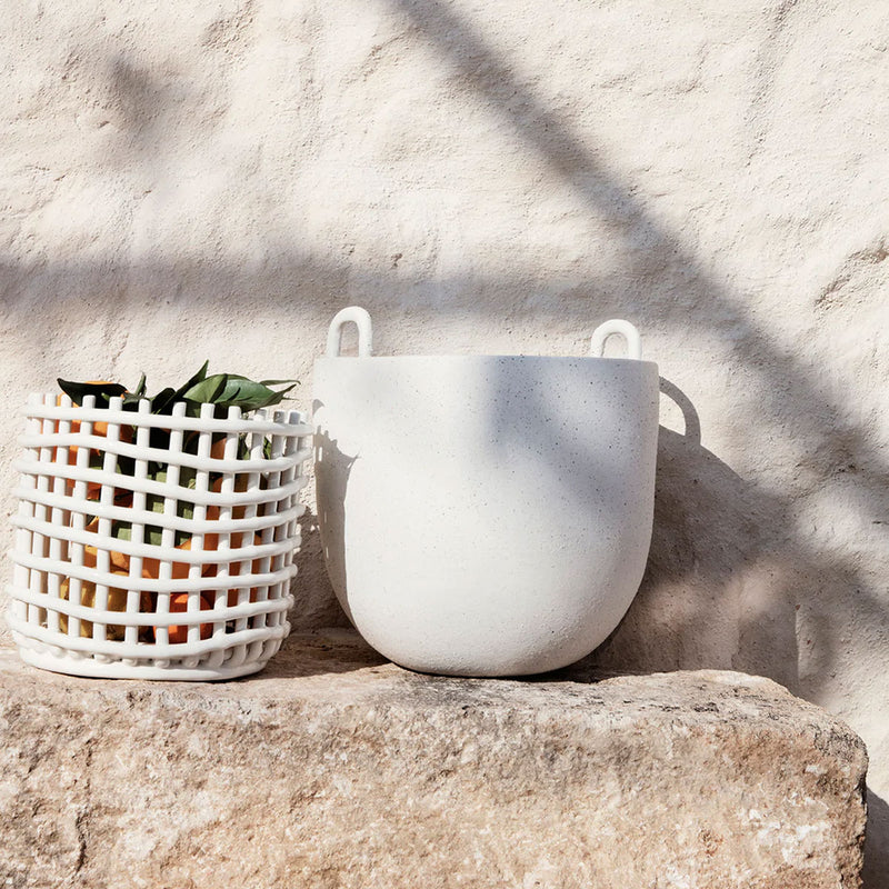 ferm LIVING | Speckle Pot - Off White - Large