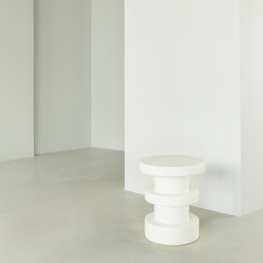 Bit Stool, Stack, White by Normann Copenhagen, in a white room