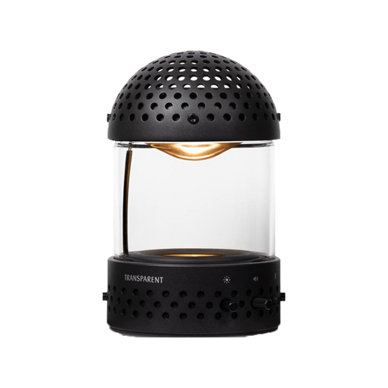 Transparent | Portable Light Speaker - Black