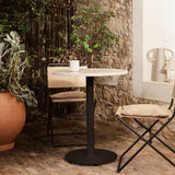 ferm LIVING | Mineral Café Table - Bianco Curia