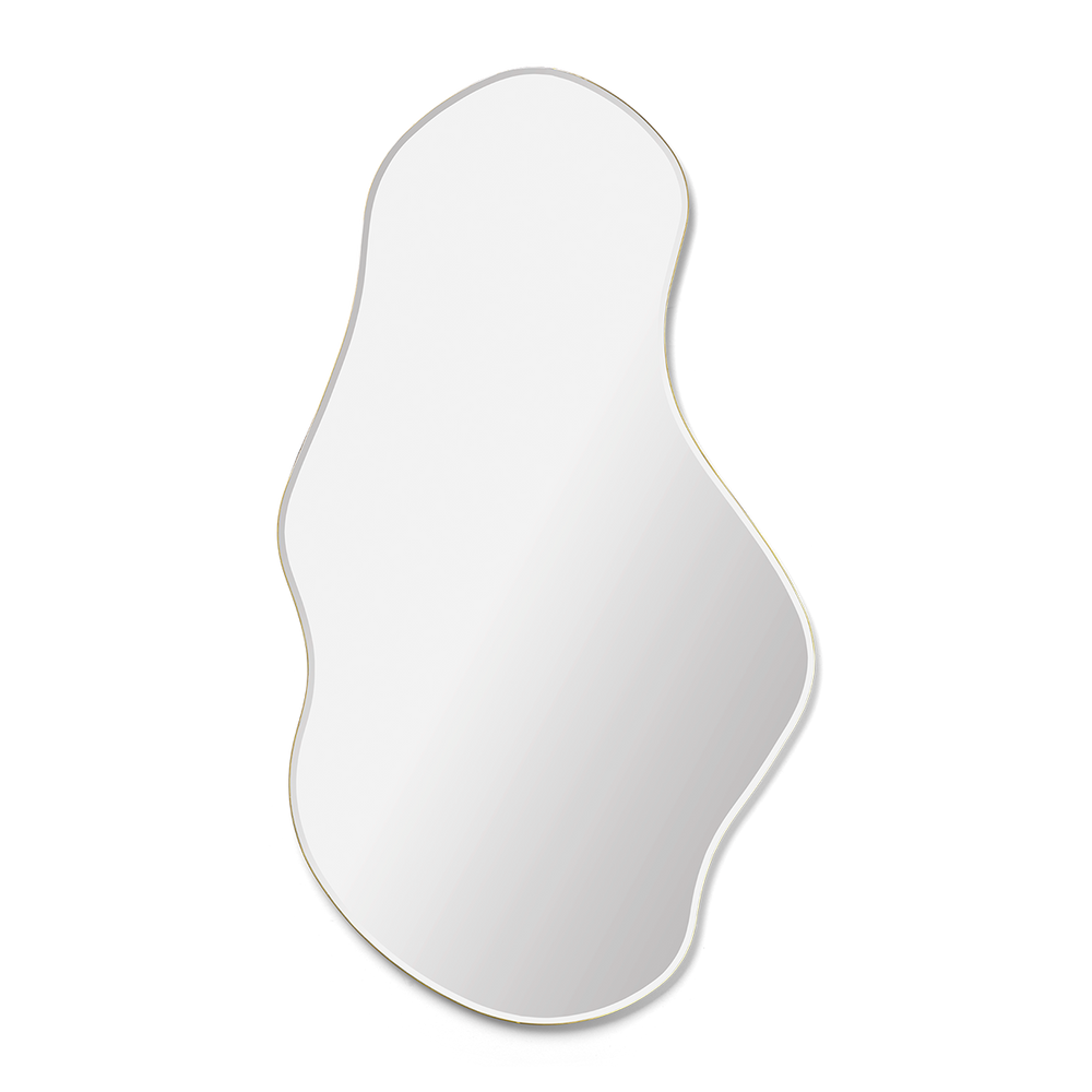Pond Mirror, Large, Brass by ferm LIVING