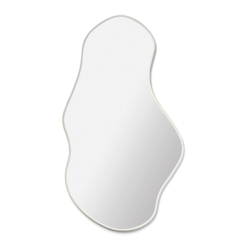  Pond Mirror, Large, Brass by ferm LIVING 