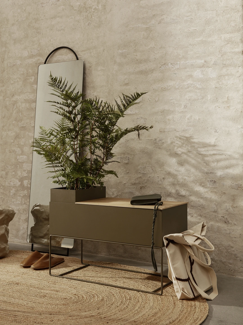 ferm LIVING | Plant Box Pot Large - Olive