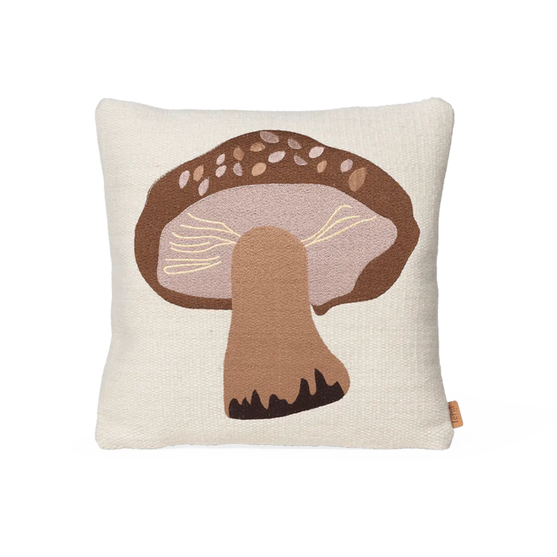 ferm LIVING | Forest Embroidered Cushion - Porcini