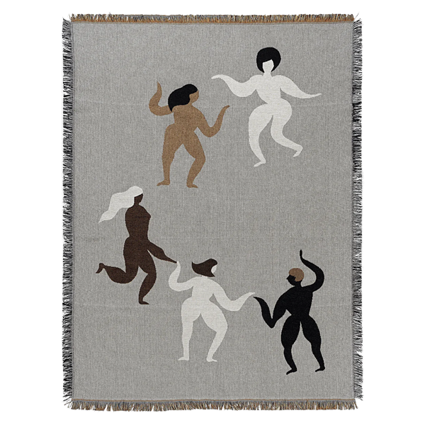 ferm LIVING | Free Tapestry Blanket - Grey