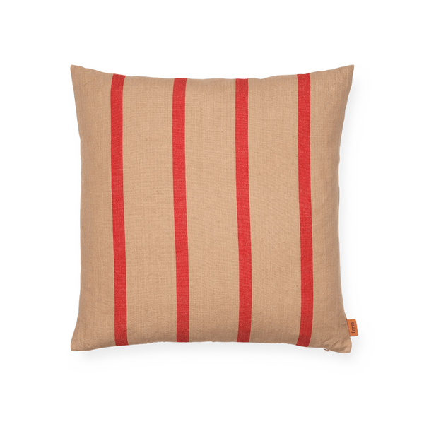 ferm LIVING | Grand Cushion - Camel/Red