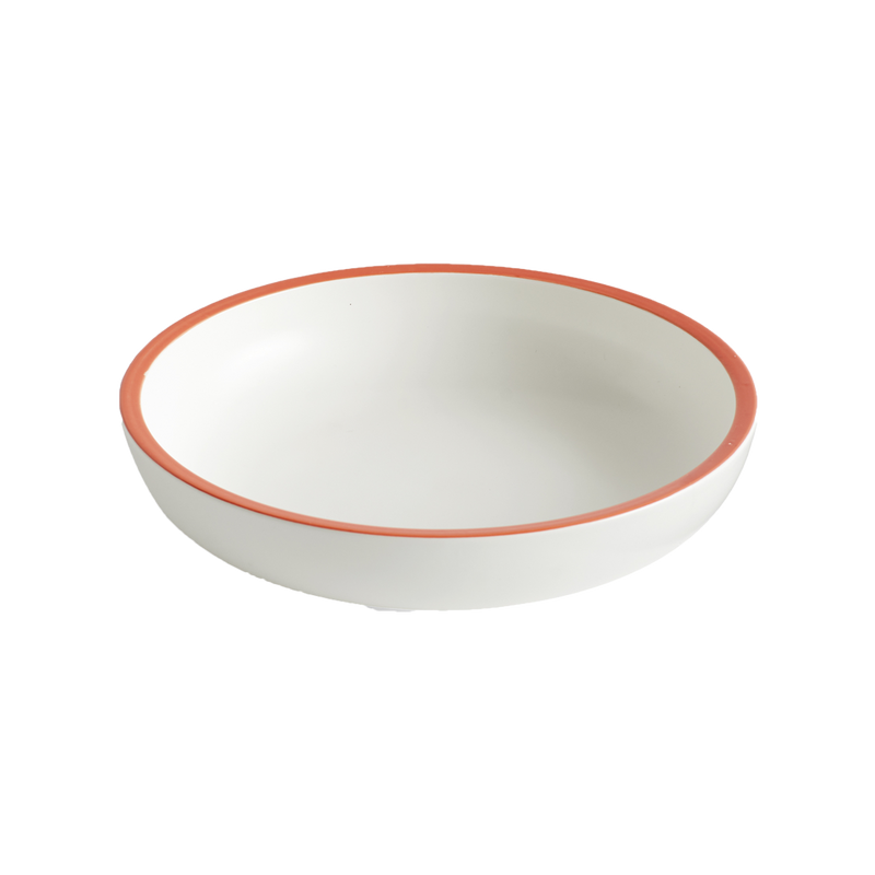 HAY | Sobremesa Serving Bowl - Small - White/Red