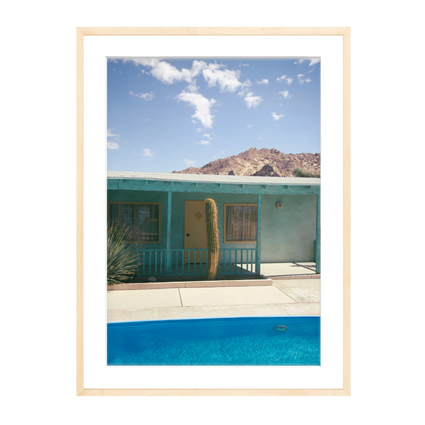 'Lights, Cactus, Action!' On Film, Framed Print by The Happiness Collective