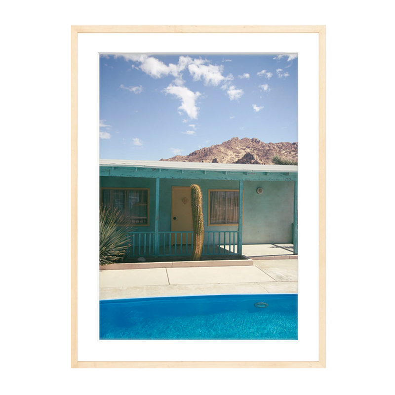 'Lights, Cactus, Action!' On Film, Framed Print by The Happiness Collective 